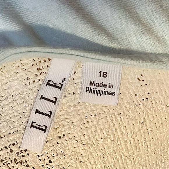 ELLE Mint Green Ribbed Dress (Size 16) - Picture 3 of 3